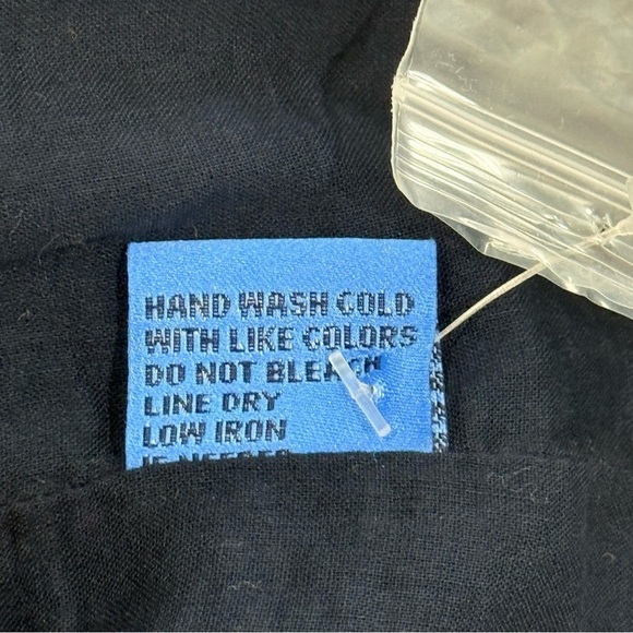 J. McLaughlin Weezie Navy Blue 100% Linen Sleeveless Dress SZ Medium $198 NWT - Picture 10 of 10